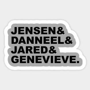 Padackles Name Tee (Black) Sticker